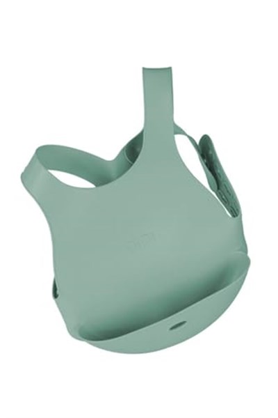 OiOi 3lü Set Kapaklı Kase River Green, Nam Nam Kaşık River Green, Mama Önlüğü