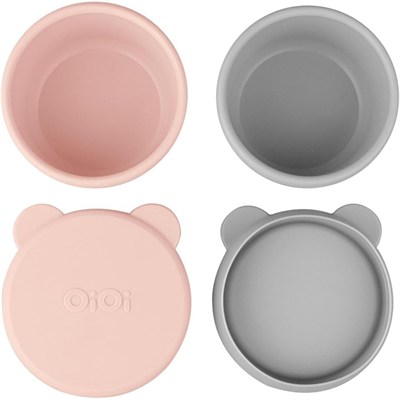 OiOi Mini Bites - Pinky Pink/Powder Grey