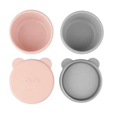 OiOi Mini Bites - Pinky Pink/Powder Grey