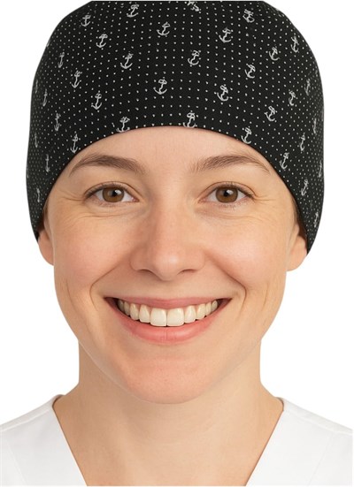 Okanmed Çapalı Siyah Doktor Hemşire Aşçı Cerrahi Bone Hastane Bone Bandana M210