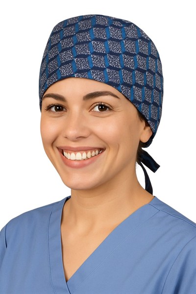 Okanmed Desenli Doktor Hemşire Aşçı Cerrahi Bone Hastane Bone Bandana M361