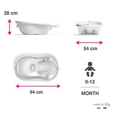Okbaby Onda Evol Banyo Küveti, Beyaz