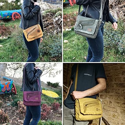 Old Cotton Cargo 7136 Robbie S Bag Tablet - Omuz Çantası