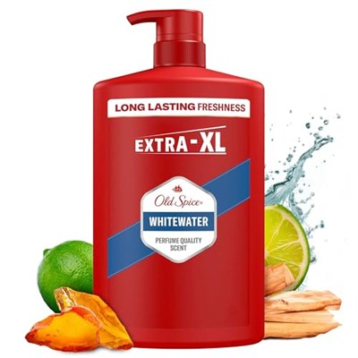 Old Spice Whitewater Erkekler İçin Duş Jeli ve Şampuan 1000 ml Ekstra-XL