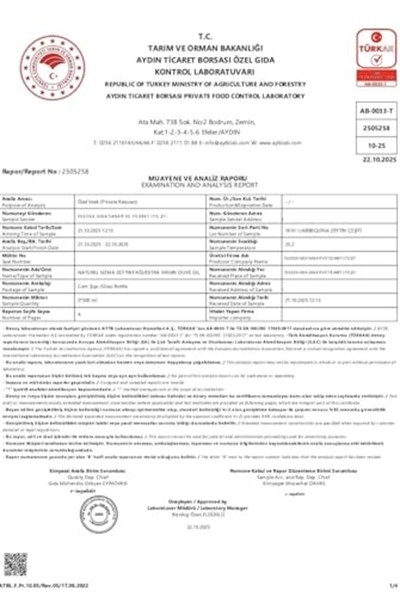 Olegea Erken Hasat Soğuk Sıkım Natürel Sızma Zeytinyağı (Arbequina) - 418 mg/kg Yüksek Polifenol, 0.2 Asidite (250 ml)