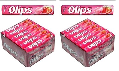 Olips Stick Çilek Aromalı Şekerleme 28 gr 2li paket