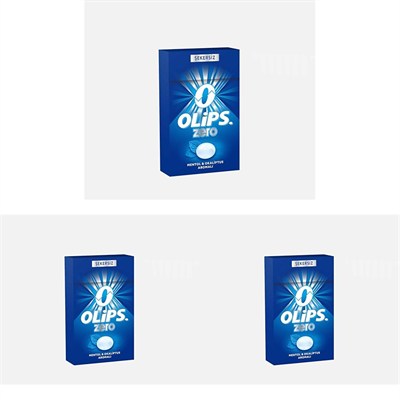 Olips Zero Şekersiz Mentol Okaliptus Aromalı Şekerleme 28 gr 3lü paket