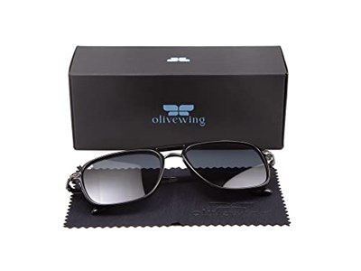 Olivewing Polarize Güneş Gözlüğü | Genç Yetişkin | Erkek | Köşeli Tam Çerçeveli Grilamid TR90 | OLW 9859-C.10