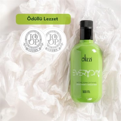 Olizzi Everyday Natürel Sızma Zeytinyağı - Ödüllü, Erken Hasat, Soğuk Sıkım 500 ML