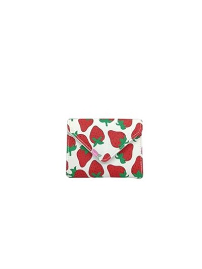 Ollbag Mini Desenli Kedili Pandalı Çiçekli Ananaslı Renkli Fermuarlı Bozuk Para Gözlü Cüzdan