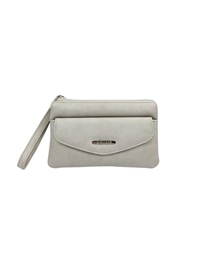Ollbag Yumuşak Dokulu Sade Düz Renk Dört Gözlü Bilekli Çarşı Pazar & Yürüyüş Kadın Cüzdanı