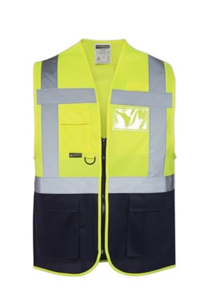 OLYMPUS HIGH VIS WARNING VEST SARI - LACİVERT 4XL-1