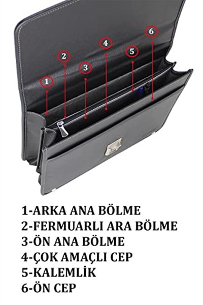 Omuz Askılı Erkek El Çantası Kilit Mekanizmalı Su Gçirmez Dış Yüzey