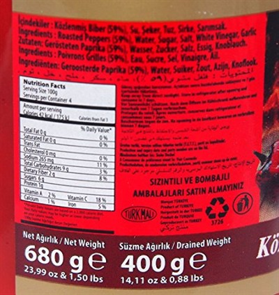 Öncü Közlenmiş Biber 680 g