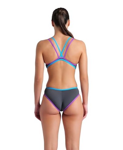 One Double Cross Back One Piece Kadın Siyah Yüzücü Mayosu 004732550