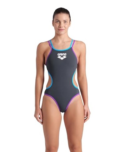 One Double Cross Back One Piece Kadın Siyah Yüzücü Mayosu 004732550