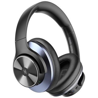 OneOdio A10 Bluetooth kulak üstü kulaklık, hibrit aktif gürültü önleme özellikli [62 saate kadar] kablosuz kulaklık, Hi-Res ses, derin bas, seyahat için mikrofon, ev, ofis için (siyah)