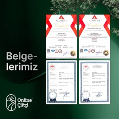 OnlineÇiftçi Çiğ Girsun Fındık 1Kg + Çiğ Yerli Badem 1Kg