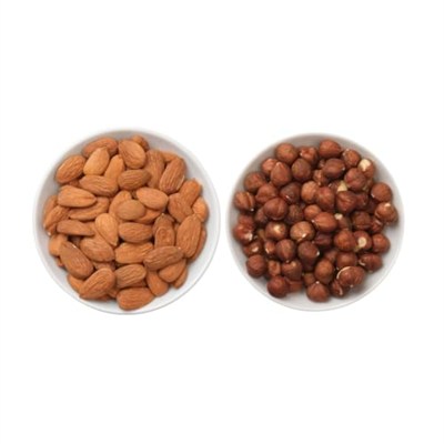 OnlineÇiftçi Çiğ Girsun Fındık 1Kg + Çiğ Yerli Badem 1Kg