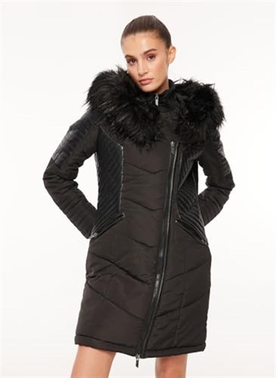 Only Kapüşonlu Taş Kadın Kaban 15295396 XL