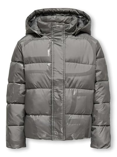 Only Kogmercedes Life Aop Puffer Çocuk Günlük Mont 15327417-DECEMBER-SKY Gri