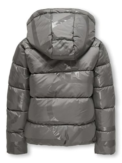 Only Kogmercedes Life Aop Puffer Çocuk Günlük Mont 15327417-DECEMBER-SKY Gri