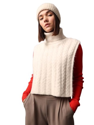 ONLY ONLANNA LIFE CABLE KNIT COLLAR CC Eldiven Kadın