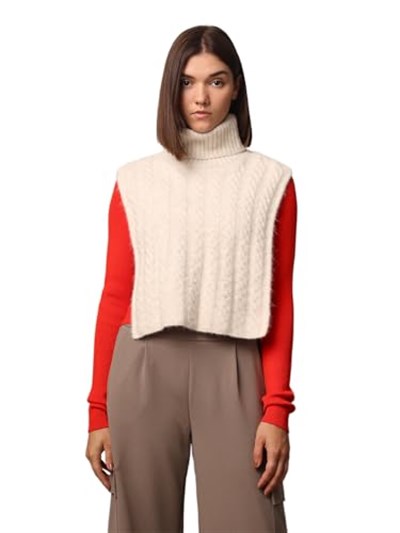 ONLY ONLANNA LIFE CABLE KNIT COLLAR CC Eldiven Kadın