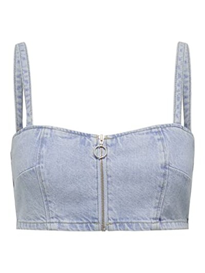 ONLY ONLAPRIL SL BRALETTE DNM TOP CRO Tişört Kadın