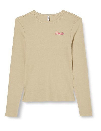 ONLY ONLBETTY L/S O-NECK TOP BOX CC JRS Tişört Kadın