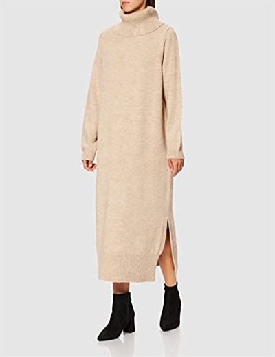 ONLY ONLBRANDIE L/S ROLLNECK DRESS KNT NOOS Uzun Elbise Kadın