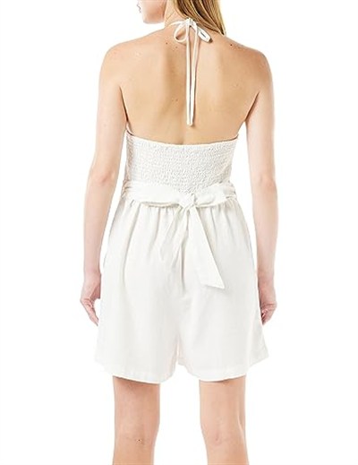 ONLY Onlcaro Strap Linen Blend Playsuit Pnt Pantolon Kadın