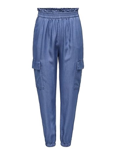 Only ONLCHARIS LIFE Kadın Cargo Pantolon, Mavi, M-32 Beden