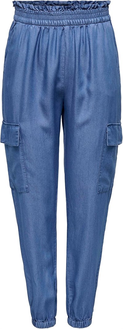 Only ONLCHARIS LIFE Kadın Cargo Pantolon, Mavi, M-32 Beden