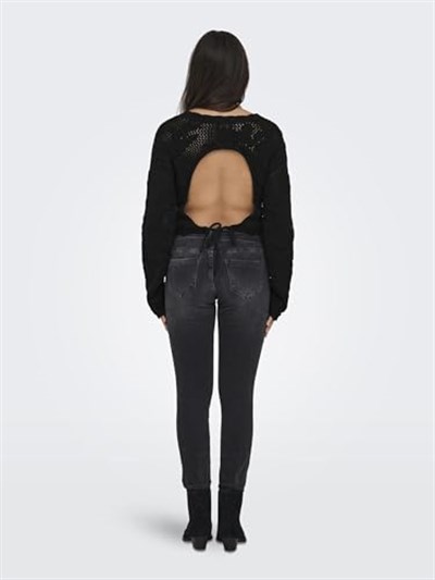 ONLY ONLCILLE LIFE LS BACK DTL ONECK CC KNT Kazak Kadın