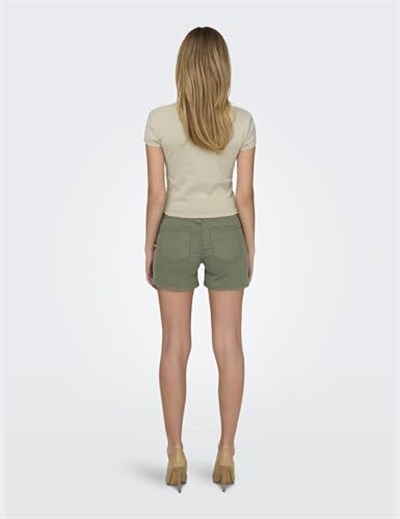 ONLY ONLELINA S/S O-NECK SHORT TOP JRS NOOS Tişört Kadın