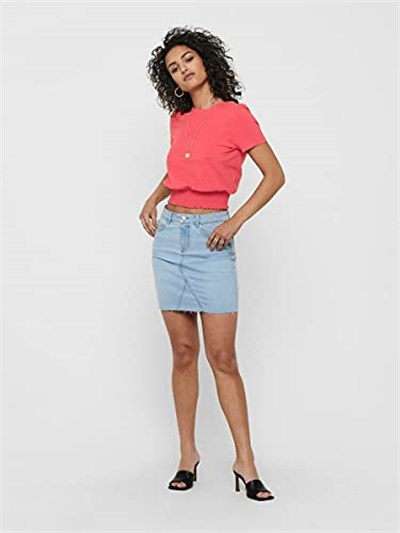 ONLY ONLFAN SKIRT RAW EDGE BB CRF5012 Etek Kadın