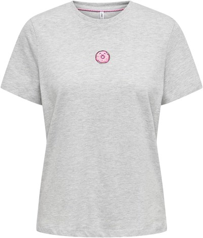 ONLY ONLFOODIE LIFE REG S/S TOP BOX JRS Tişört Kadın