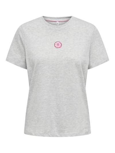 ONLY ONLFOODIE LIFE REG S/S TOP BOX JRS Tişört Kadın