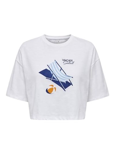 ONLY ONLKITA REG S/S WINGS TOP BOX JRS Tişört Kadın