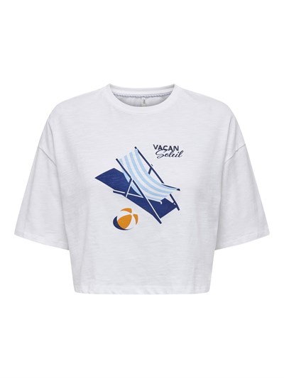 ONLY ONLKITA REG S/S WINGS TOP BOX JRS Tişört Kadın