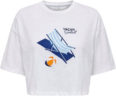 ONLY ONLKITA REG S/S WINGS TOP BOX JRS Tişört Kadın