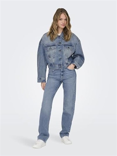 ONLY ONLLEIGH LS OVS TIN DNM JACKET PIM Jacket Kadın