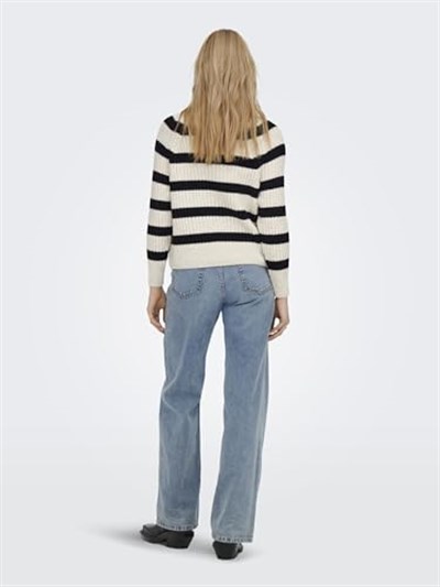 ONLY ONLLEISE FREYA LS ZIP HIGH NECK KNT NOOS Kazak Kadın