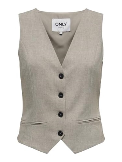 ONLY Onllinda S/L Mel Fitted Vest Cc Tlr Yelek Kadınlar