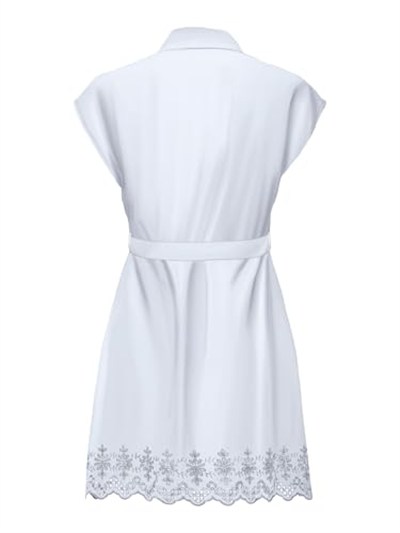 ONLY ONLLOU LIFE EMB S/S SHIRT DRESS PTM Elbise Kadın