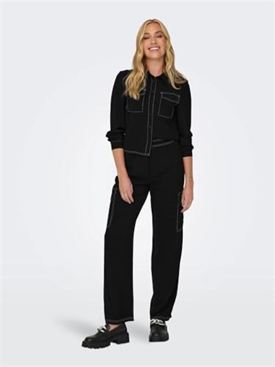 ONLY ONLMETTE CONTRAST PANTS WVN Pantolon Kadın