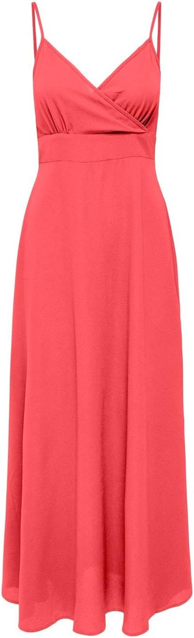 ONLY ONLNOVA LIFE VIS ADA LONG DRESS SOLID Elbise Kadın