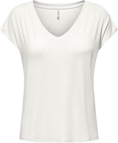 ONLY ONLRILLA S/S V-NECK TOP JRS Tişört Kadın