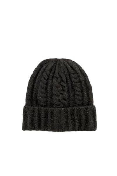 ONLY ONLSALLY LIFE CABLE LUREX KNIT BEANIE CC Şapka Kadın
